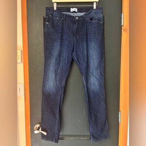 DU/ER Straight Men's Jeans in Dark Indigo 34x32